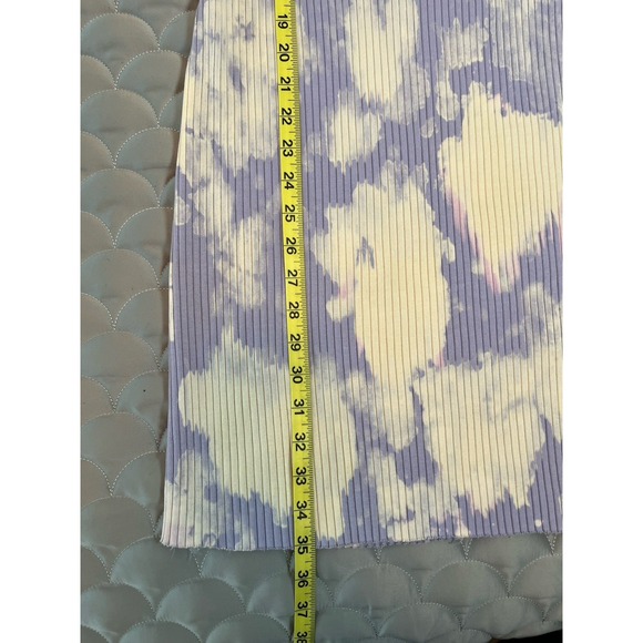Cotton Citizen Ibiza Tie Dye Purple Sexy Ribbed Tank T Shirt Dress Size LG. Y2K - Picture 7 of 10